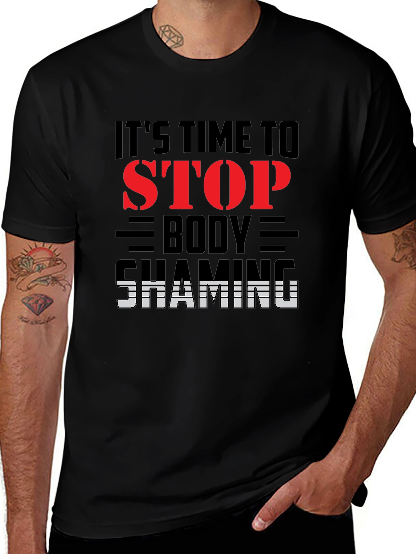 Stop Body Shaming T-Shirt: Stylish Statement Tee