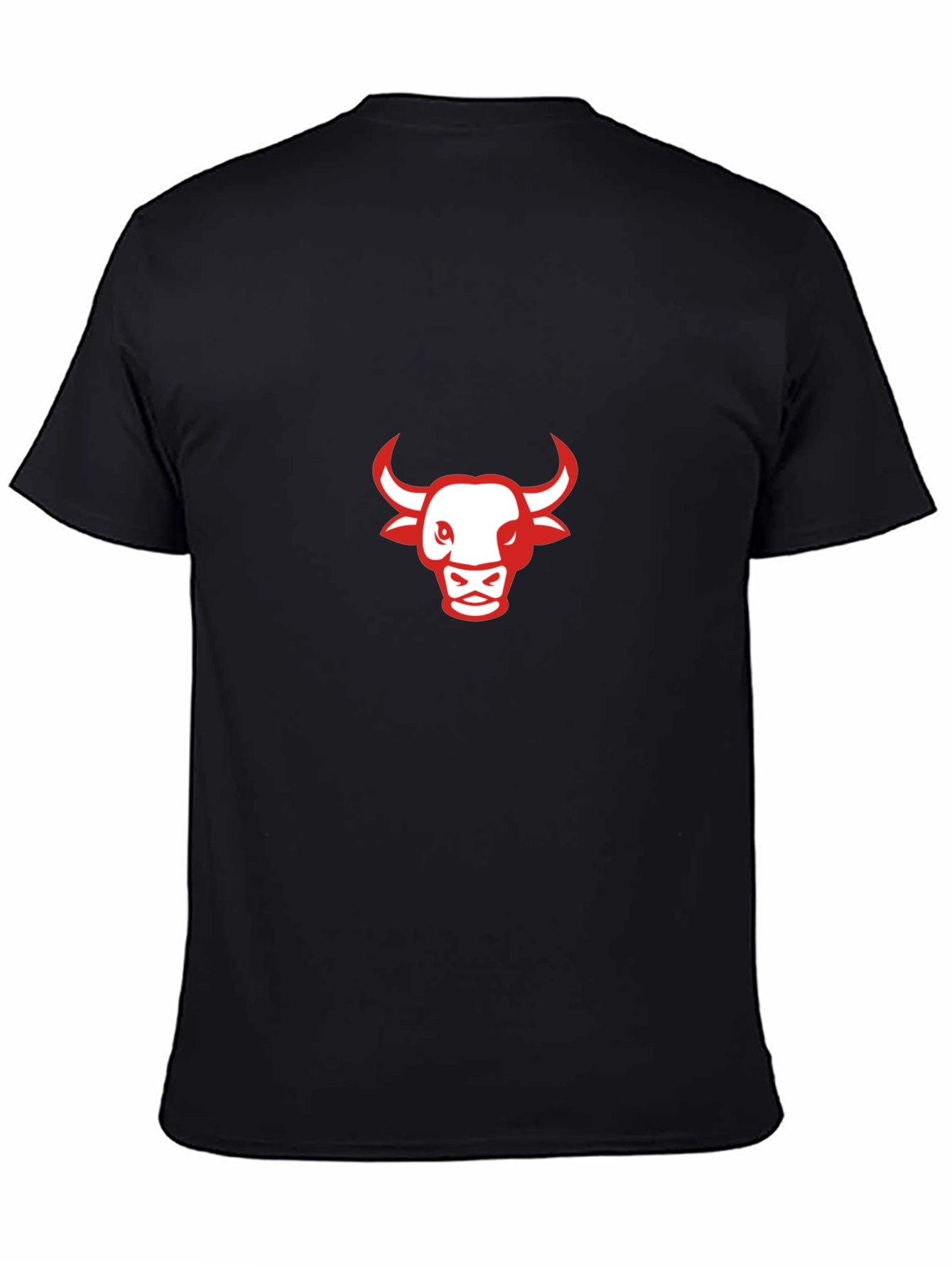 Black T-Shirt with Red Bull Graphic