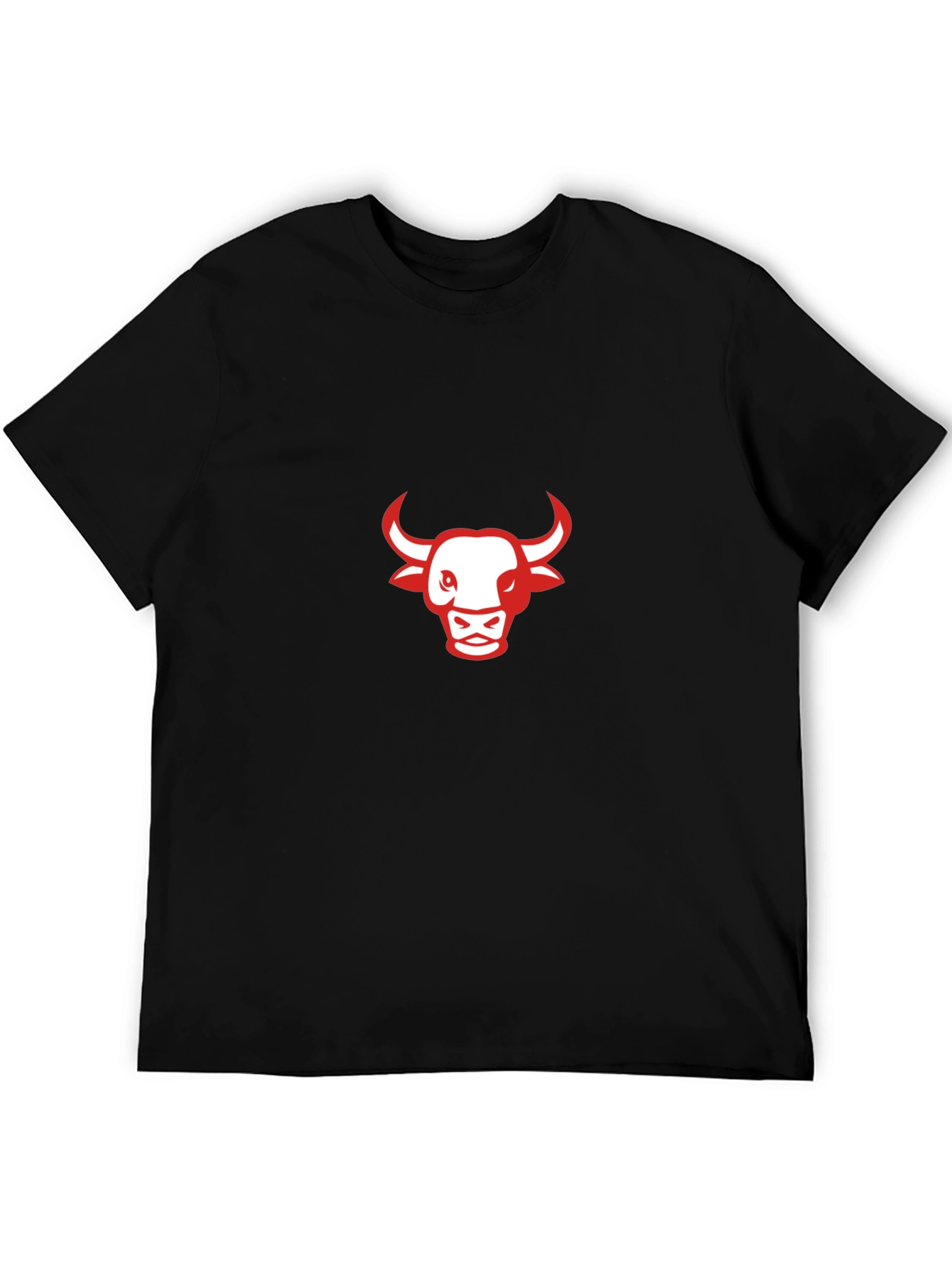 Black T-Shirt with Red Bull Graphic