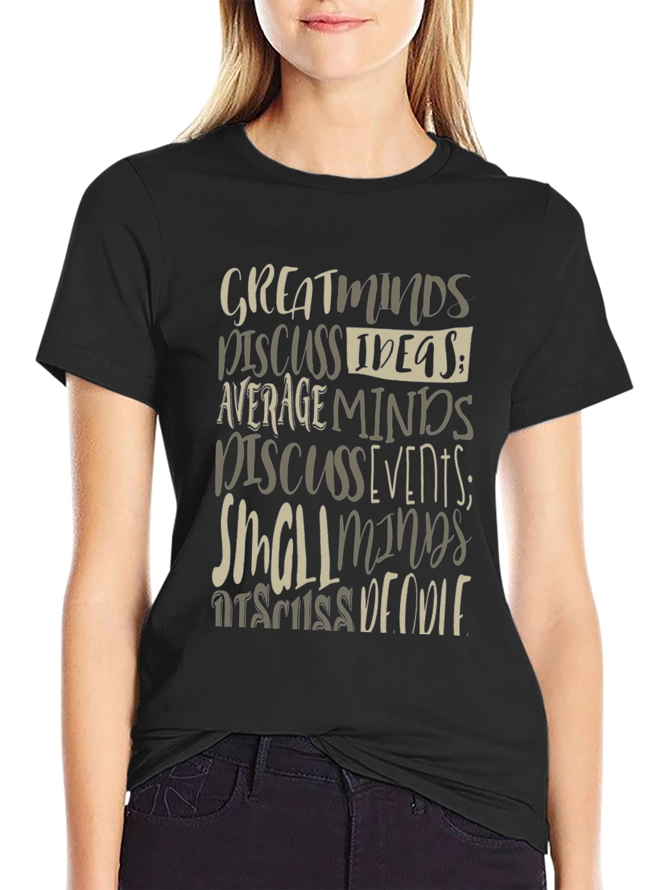 Great Minds Discuss Ideas Graphic Tee