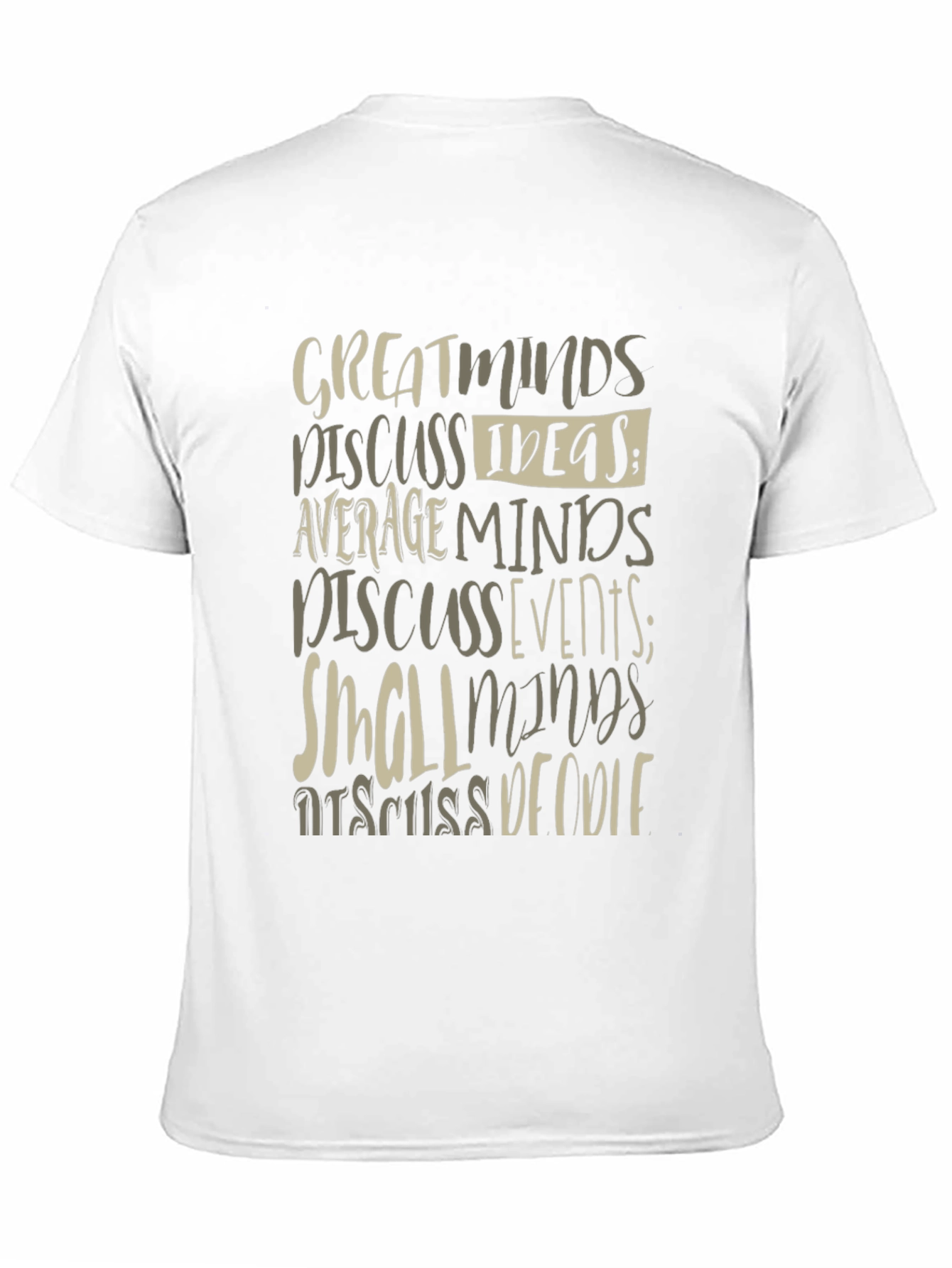 Great Minds Discuss Ideas Graphic Tee