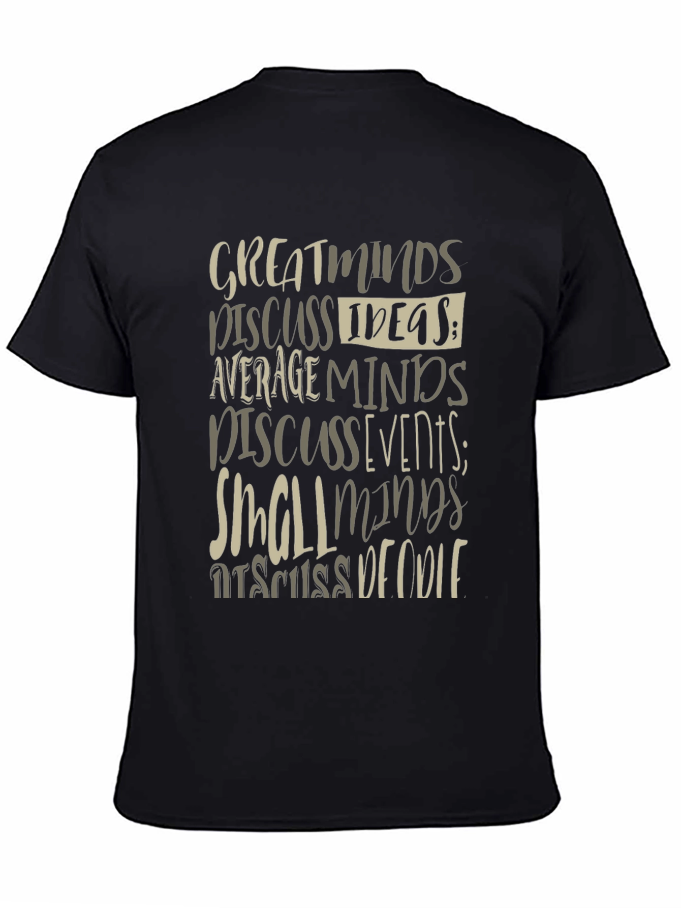 Great Minds Discuss Ideas Graphic Tee