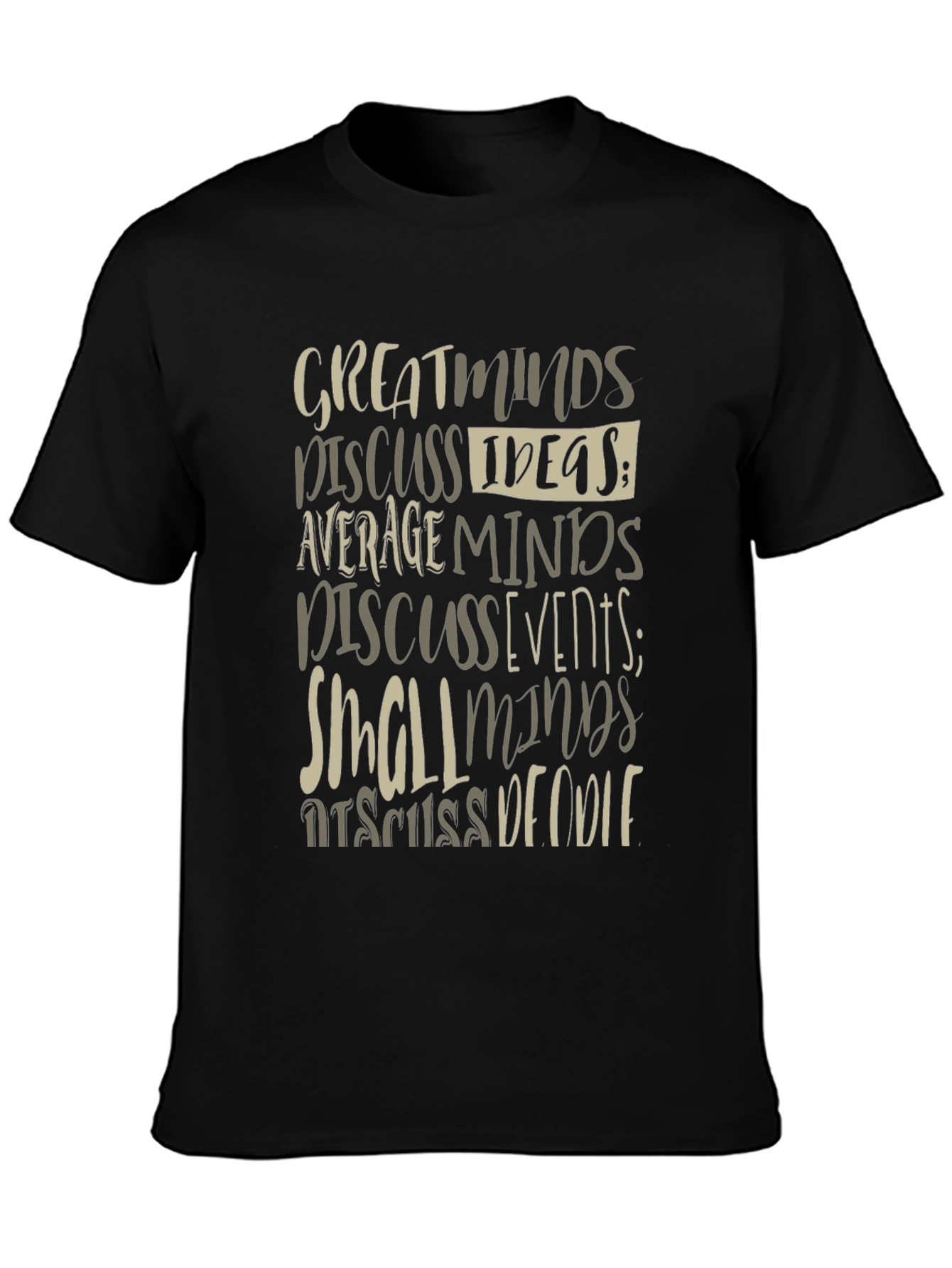 Great Minds Discuss Ideas Graphic Tee
