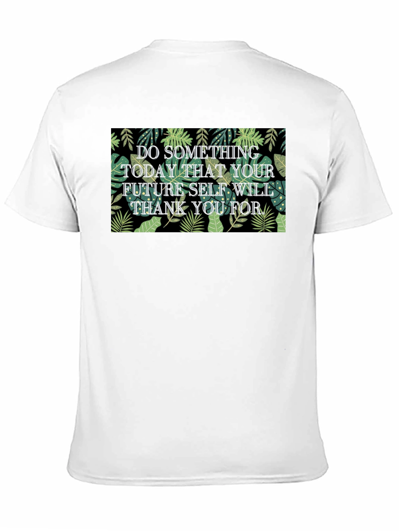 Inspirational Leaf Print T-Shirt