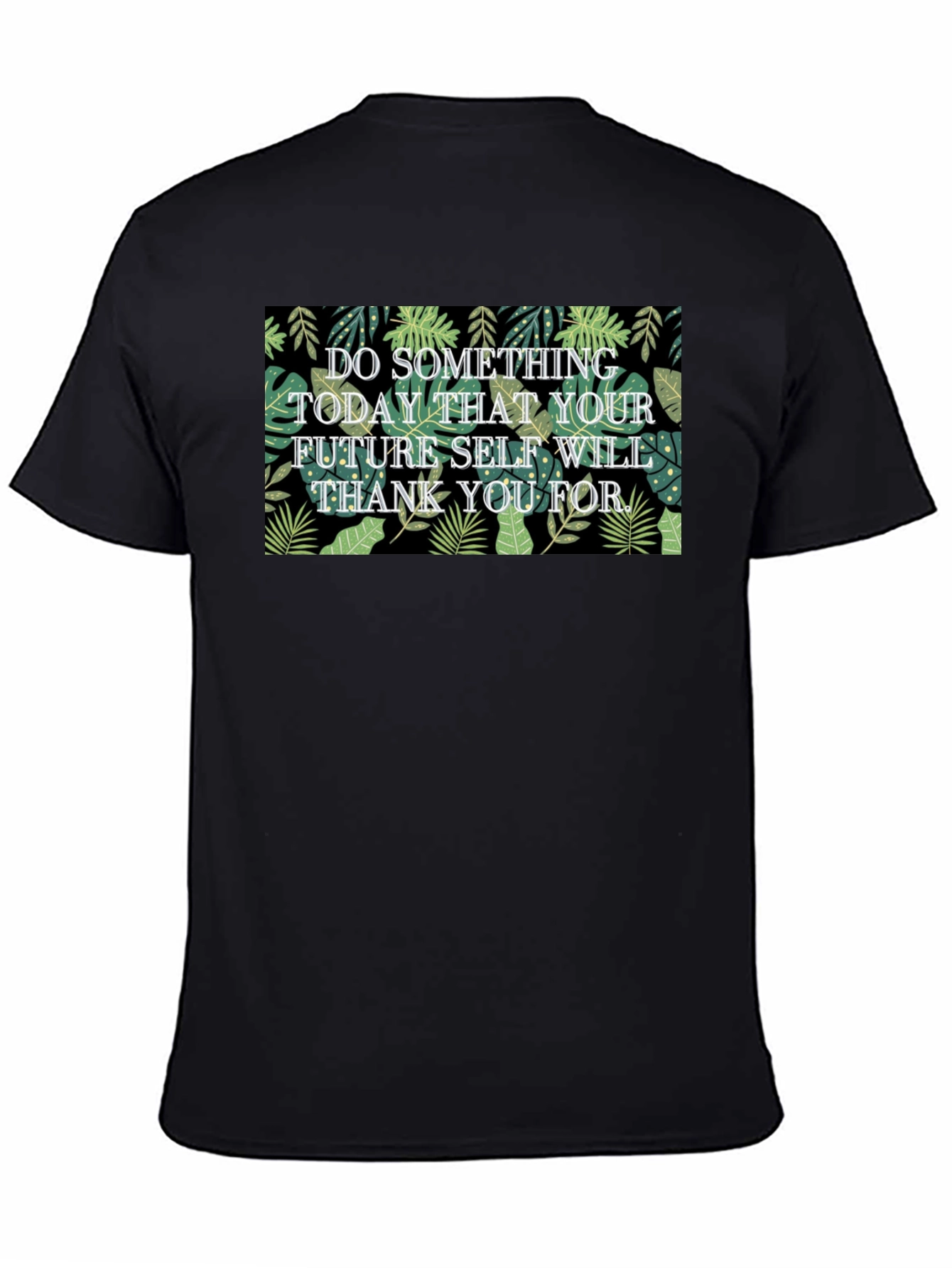 Inspirational Leaf Print T-Shirt