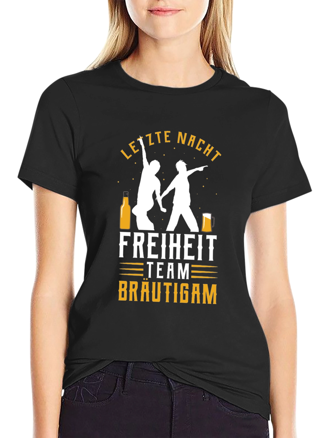 Letzte Nacht Freiheit Team Bräutigam Mens T-Shirt