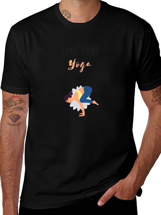 Live Love Yoga Graphic T-Shirt - Relaxed Fit