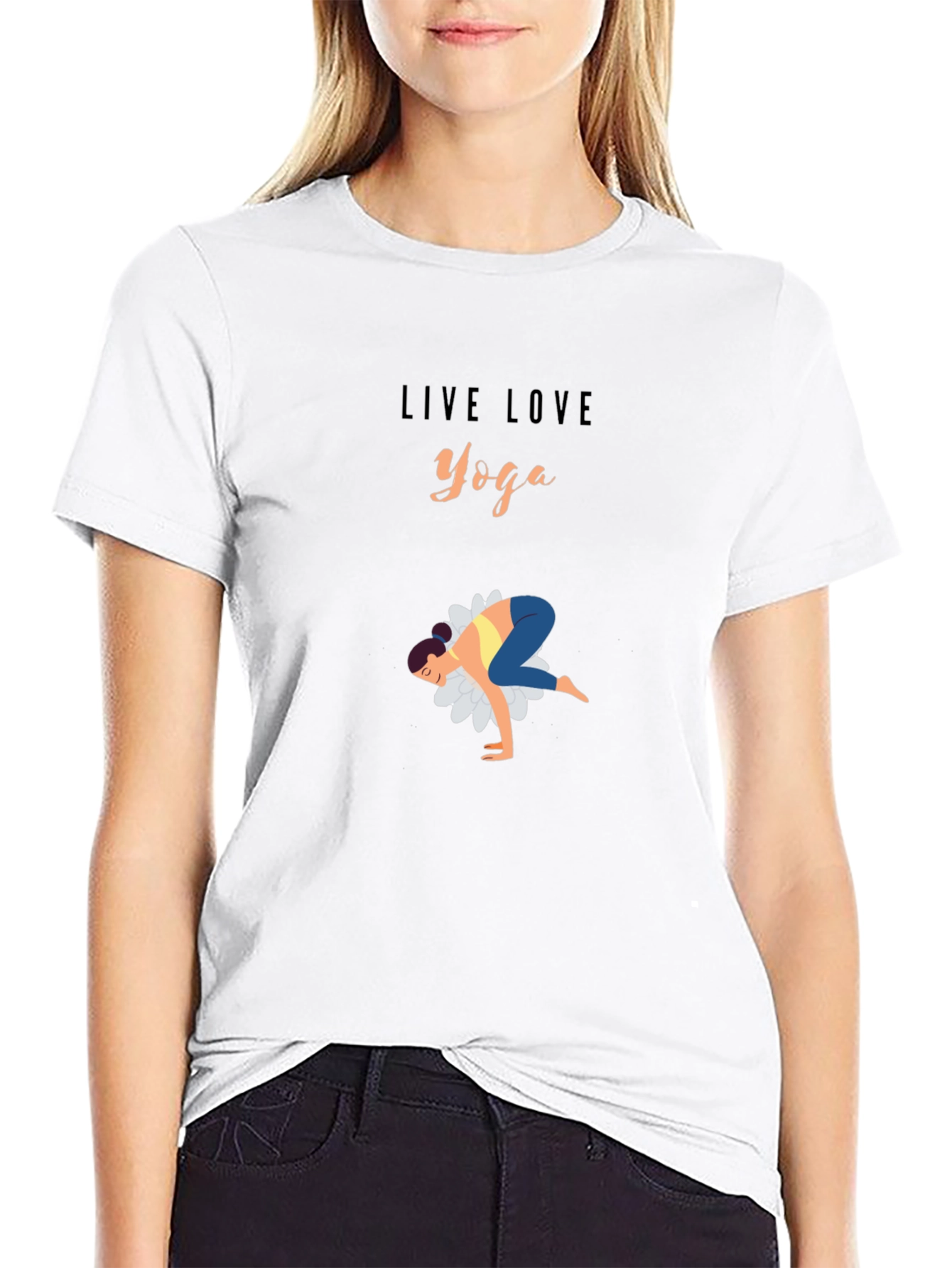 Live Love Yoga Graphic T-Shirt - Relaxed Fit