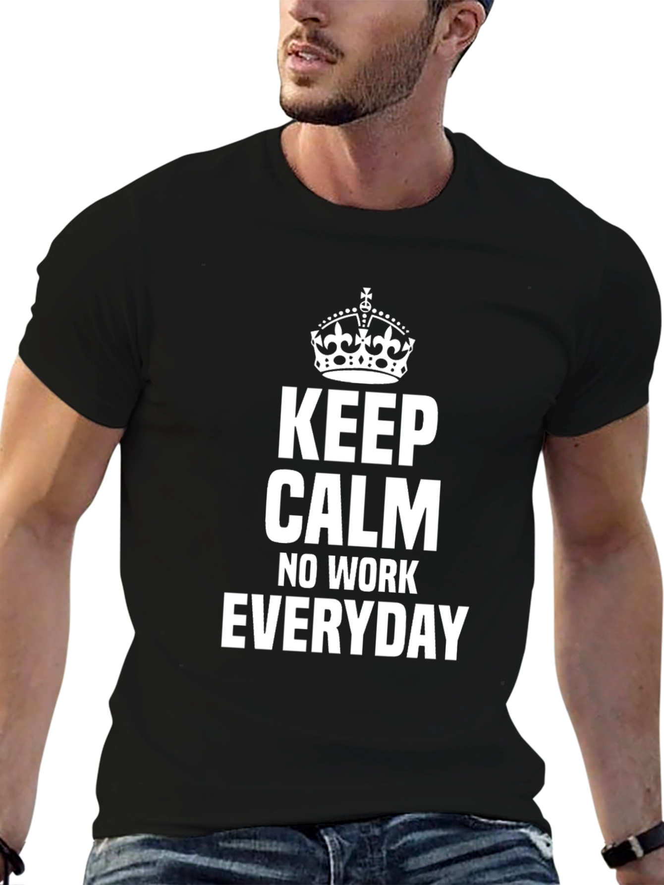 Keep Calm Everyday Black T-Shirt