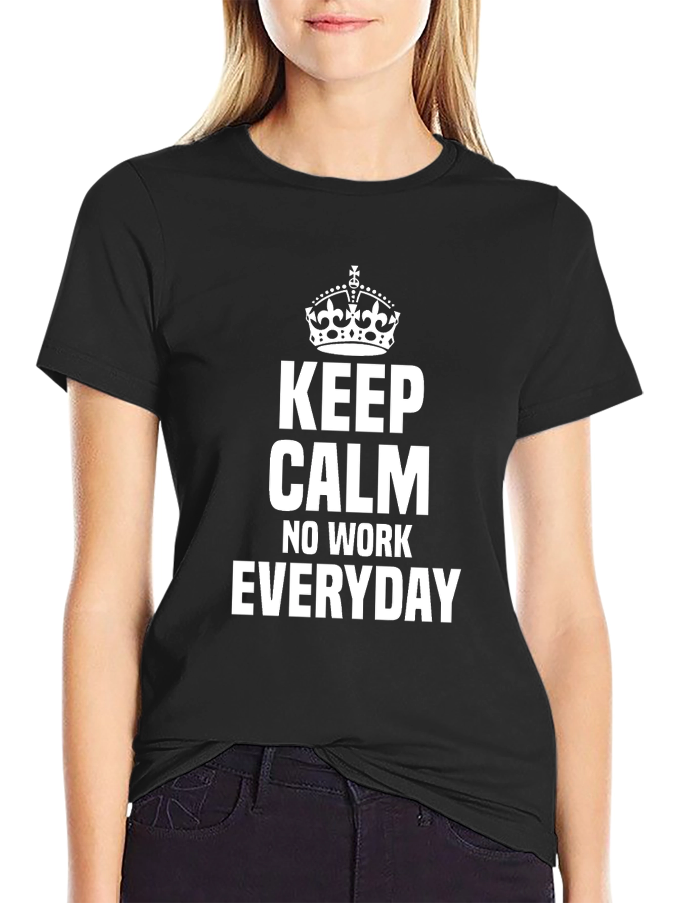 Keep Calm Everyday Black T-Shirt