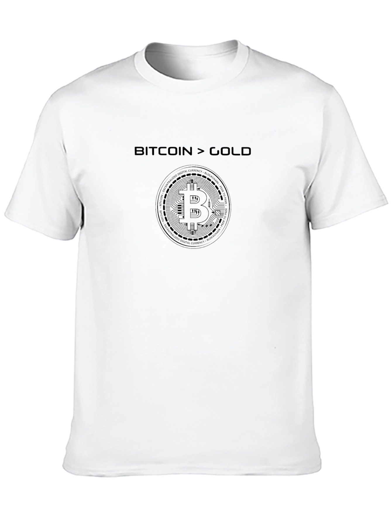 Bitcoin > Gold T-Shirt - Crypto Currency Tee