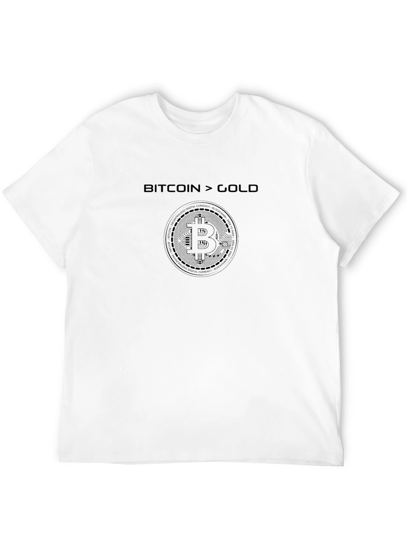 Bitcoin > Gold T-Shirt - Crypto Currency Tee