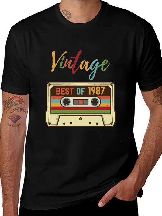 Vintage 1987 Cassette Tape T-Shirt