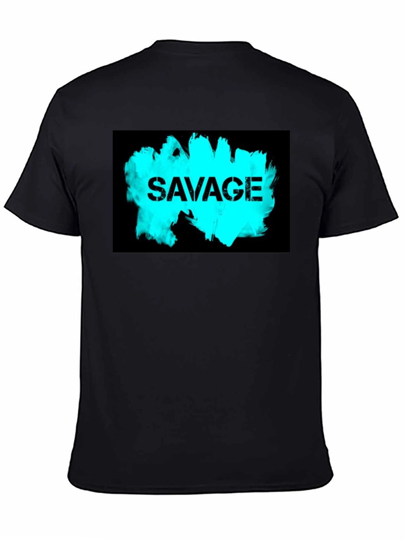 Savage Graphic Tee - Black Cotton Comfort