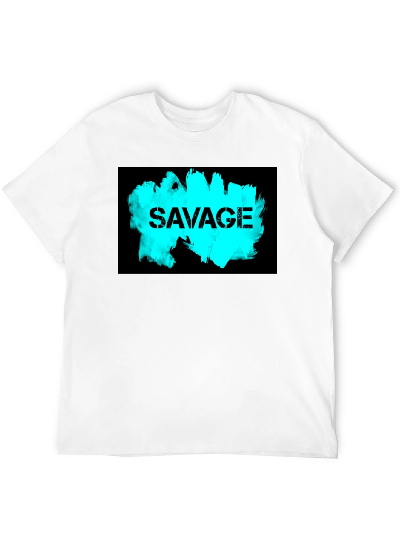 Savage Graphic Tee - Black Cotton Comfort