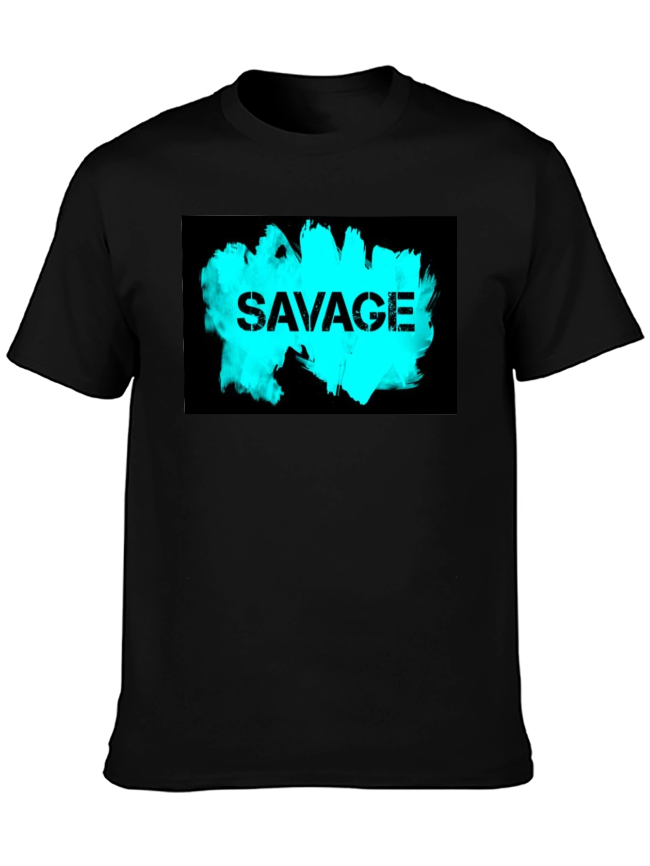 Savage Graphic Tee - Black Cotton Comfort