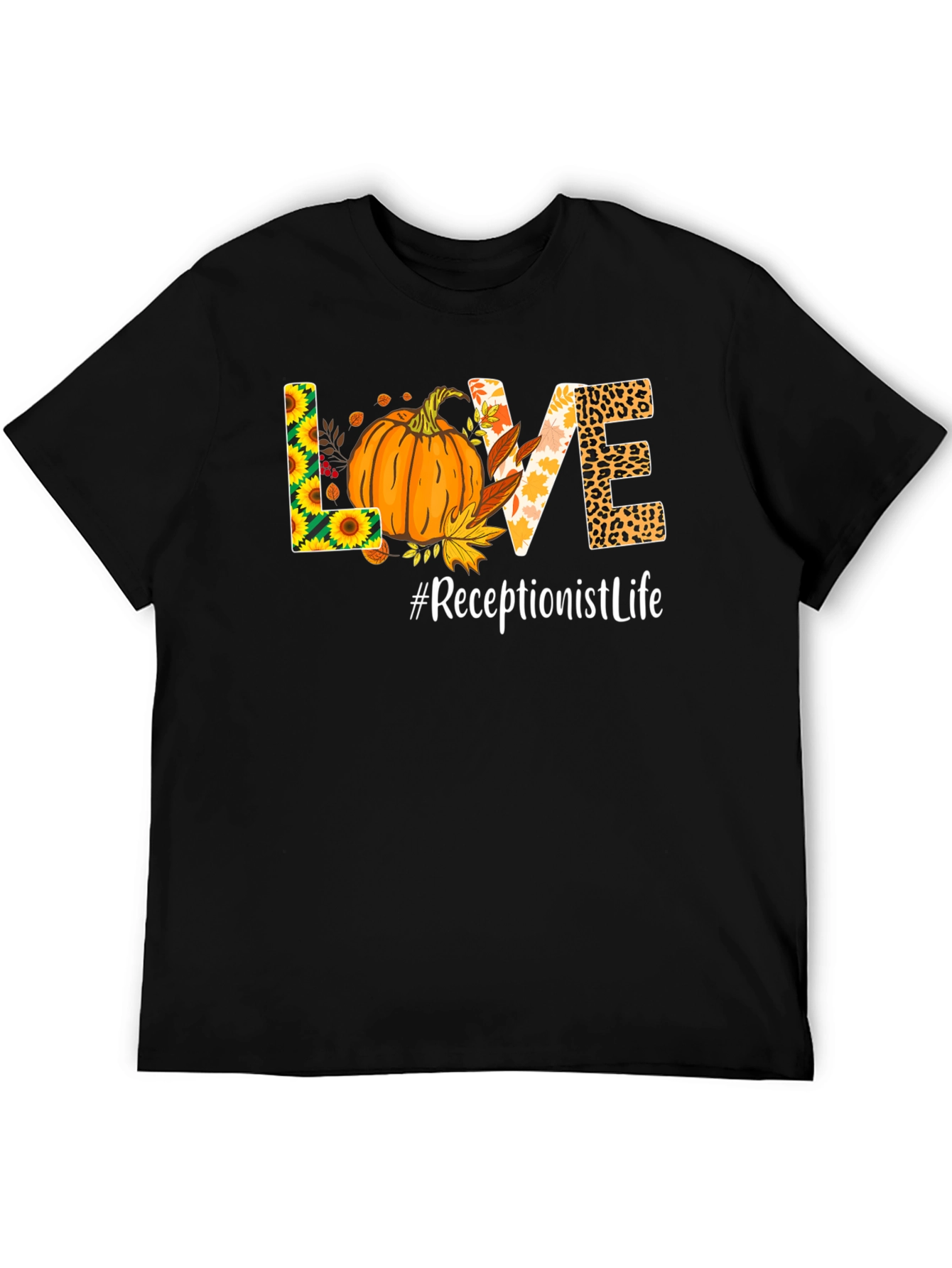 Fall Receptionist Life T-Shirt