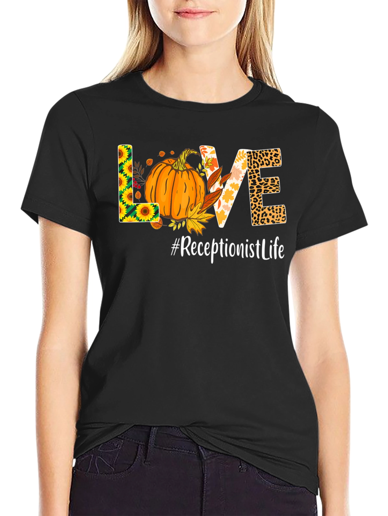 Fall Receptionist Life T-Shirt