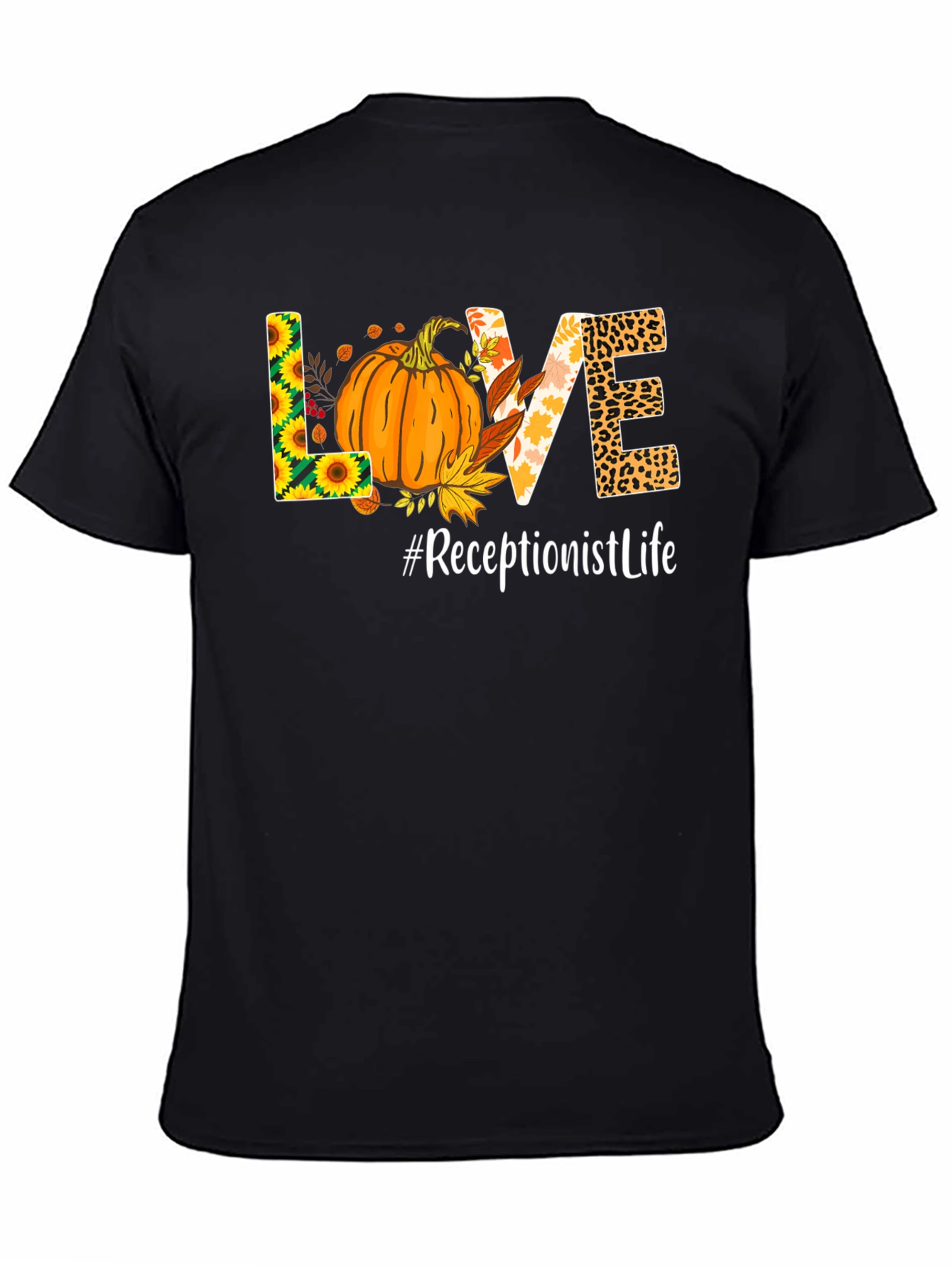 Fall Receptionist Life T-Shirt