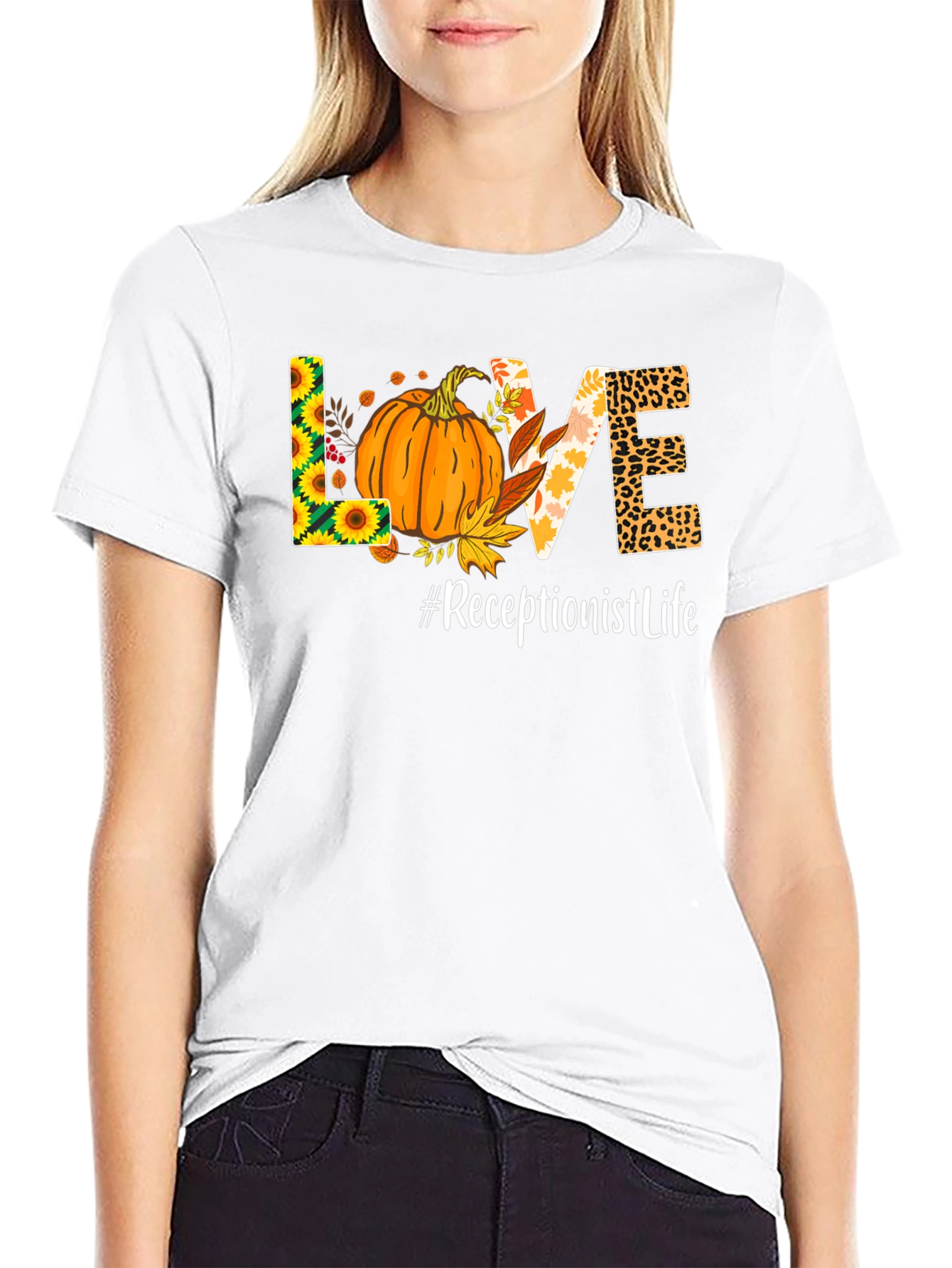 Fall Receptionist Life T-Shirt