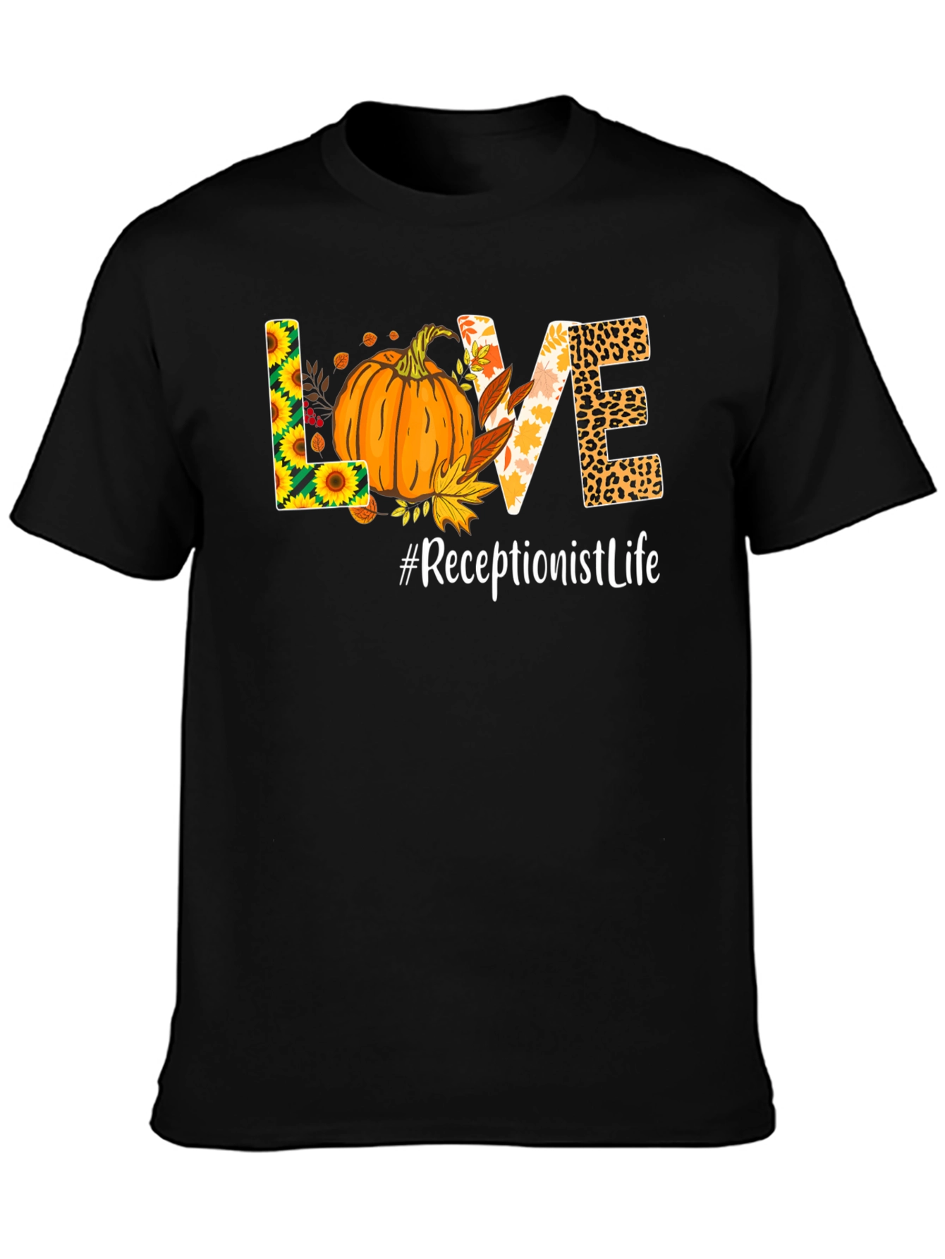 Fall Receptionist Life T-Shirt