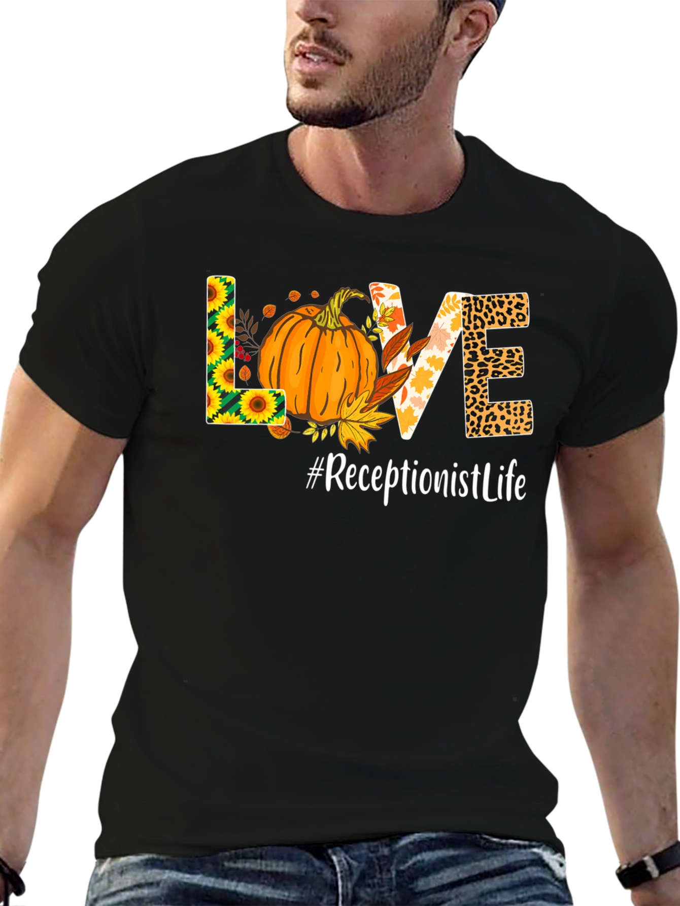 Fall Receptionist Life T-Shirt