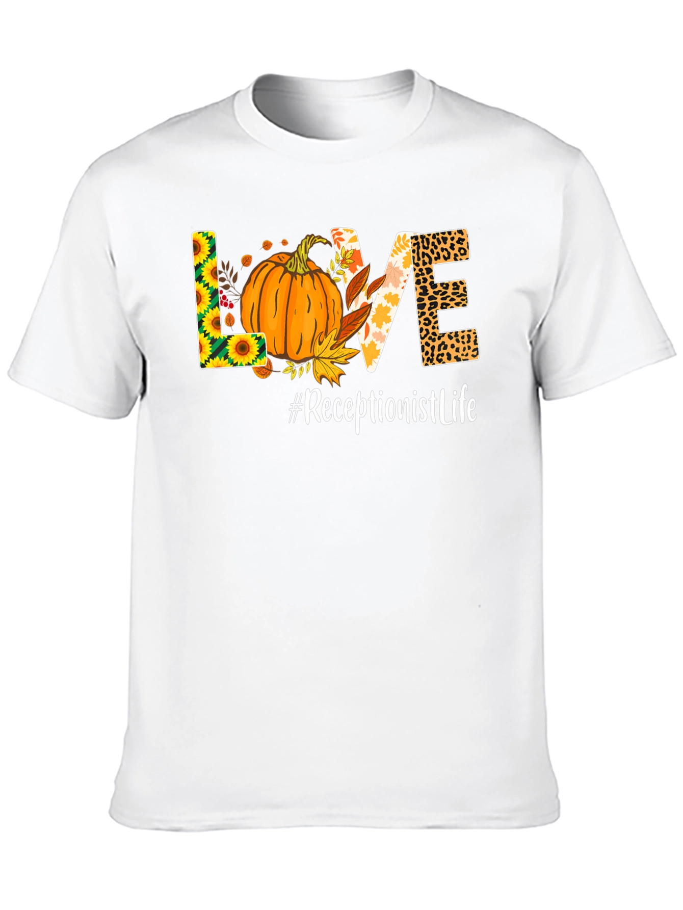Fall Receptionist Life T-Shirt