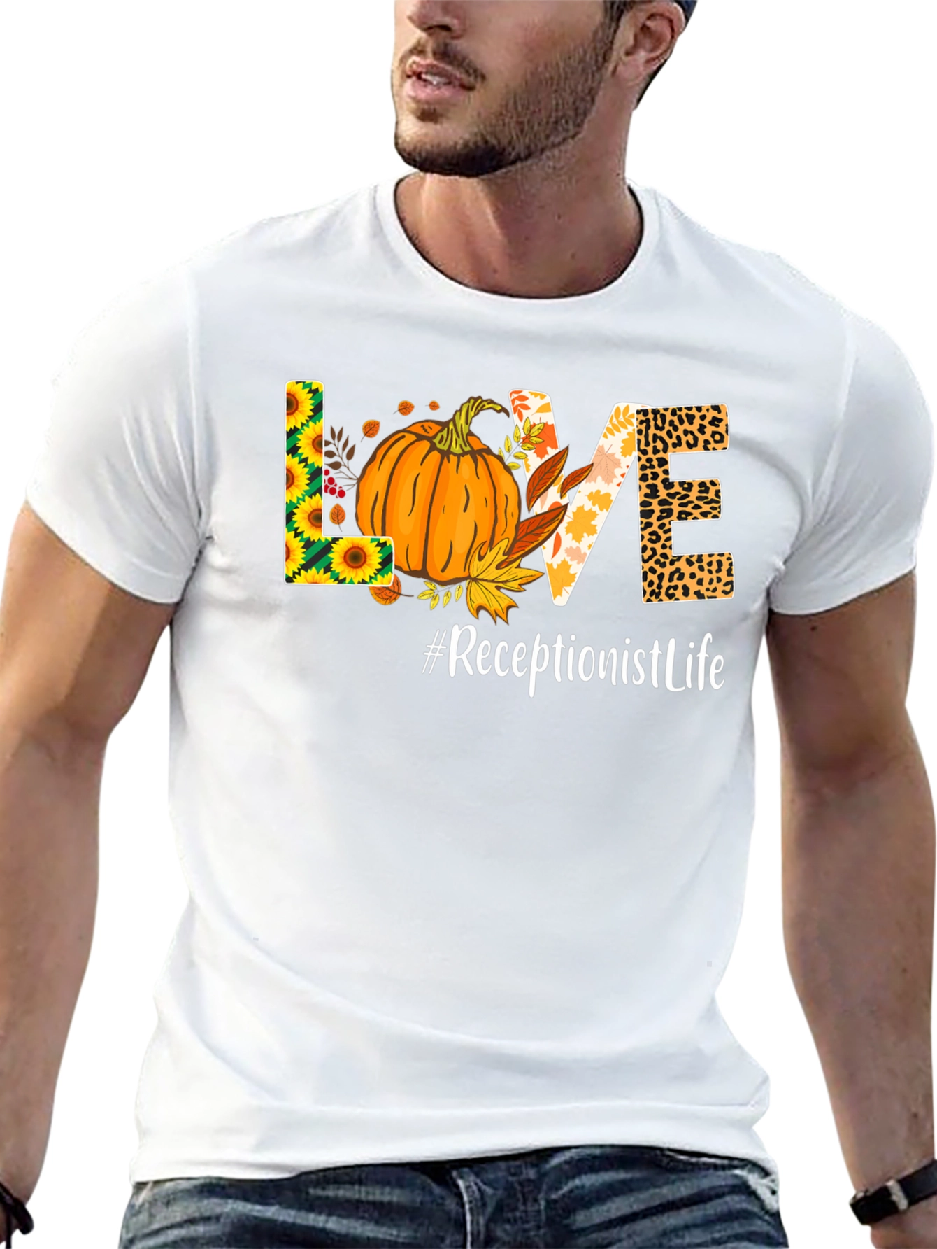 Fall Receptionist Life T-Shirt