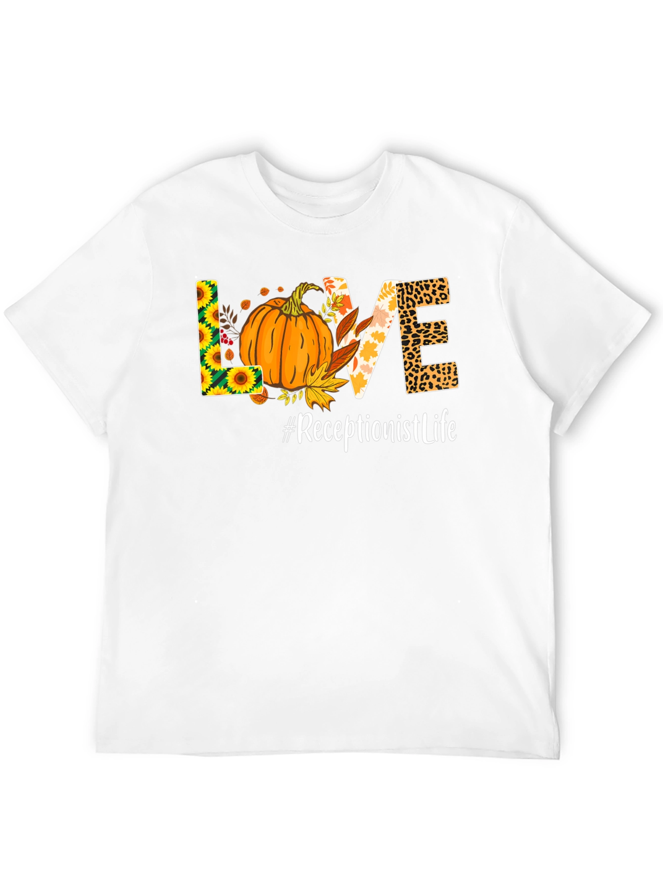 Fall Receptionist Life T-Shirt