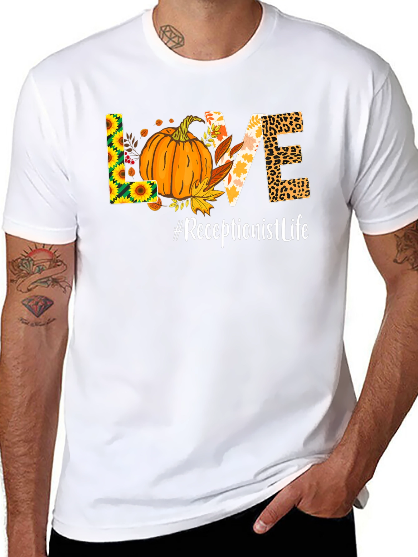 Fall Receptionist Life T-Shirt