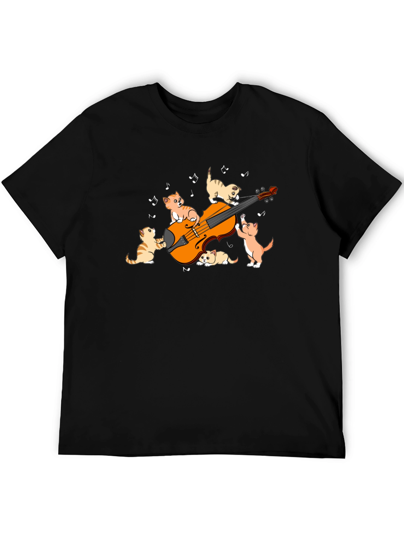 Cats Playing Violin Graphic T-Shirt