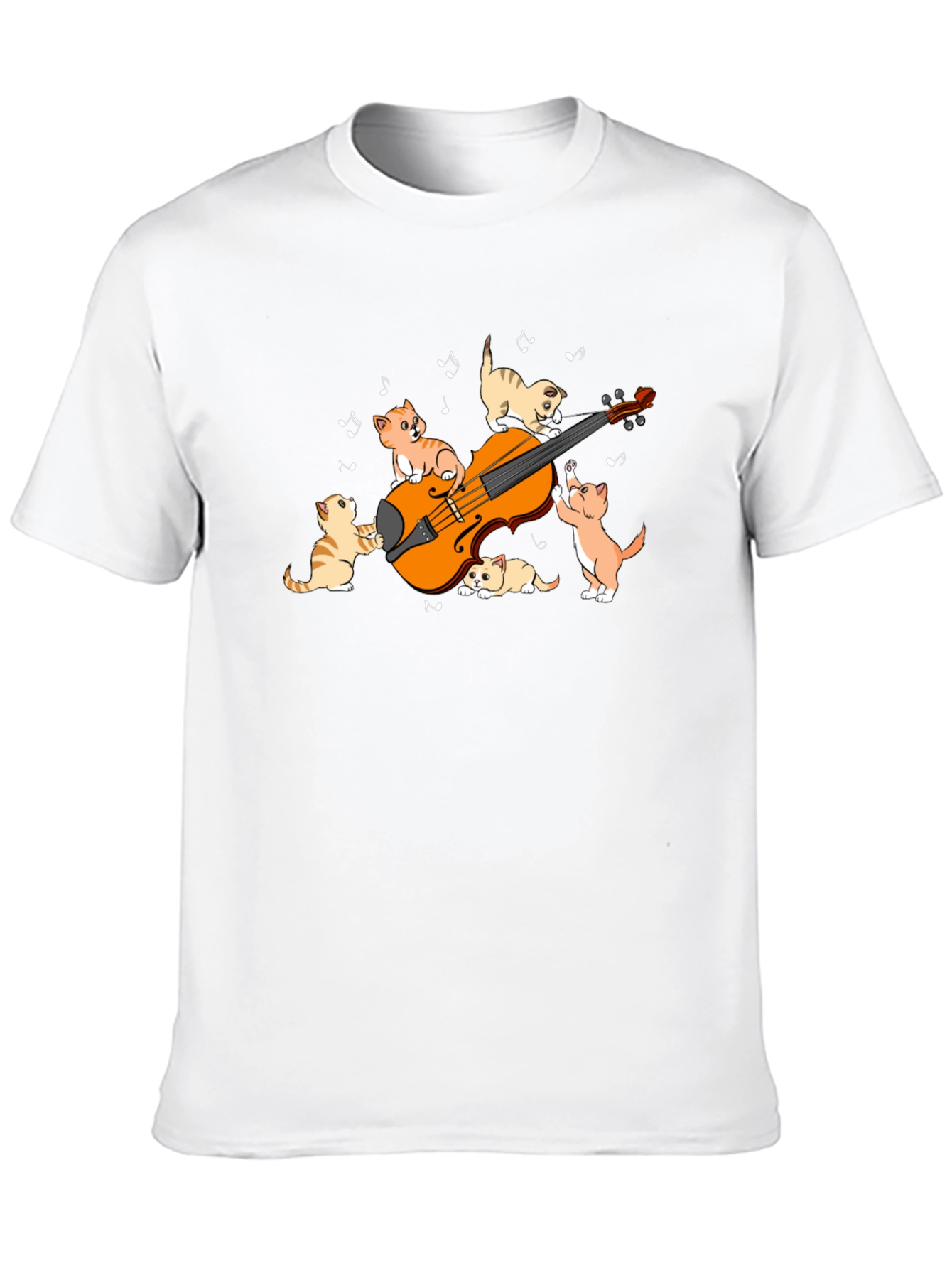 Cats Playing Violin Graphic T-Shirt