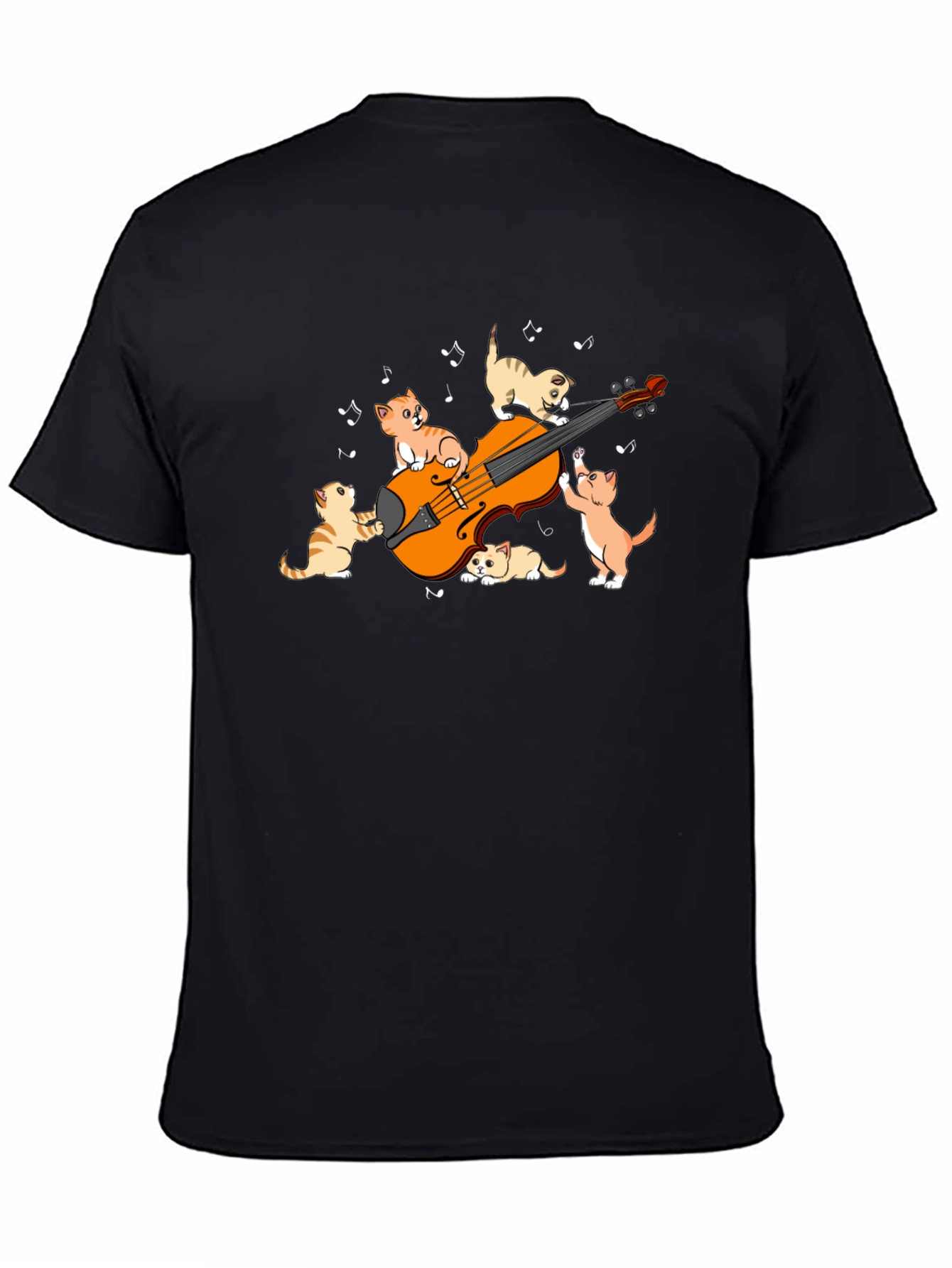 Cats Playing Violin Graphic T-Shirt