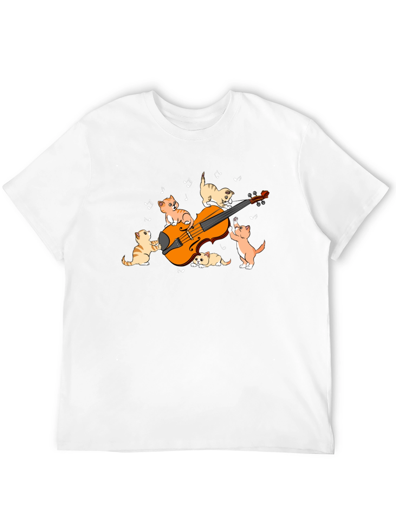 Cats Playing Violin Graphic T-Shirt