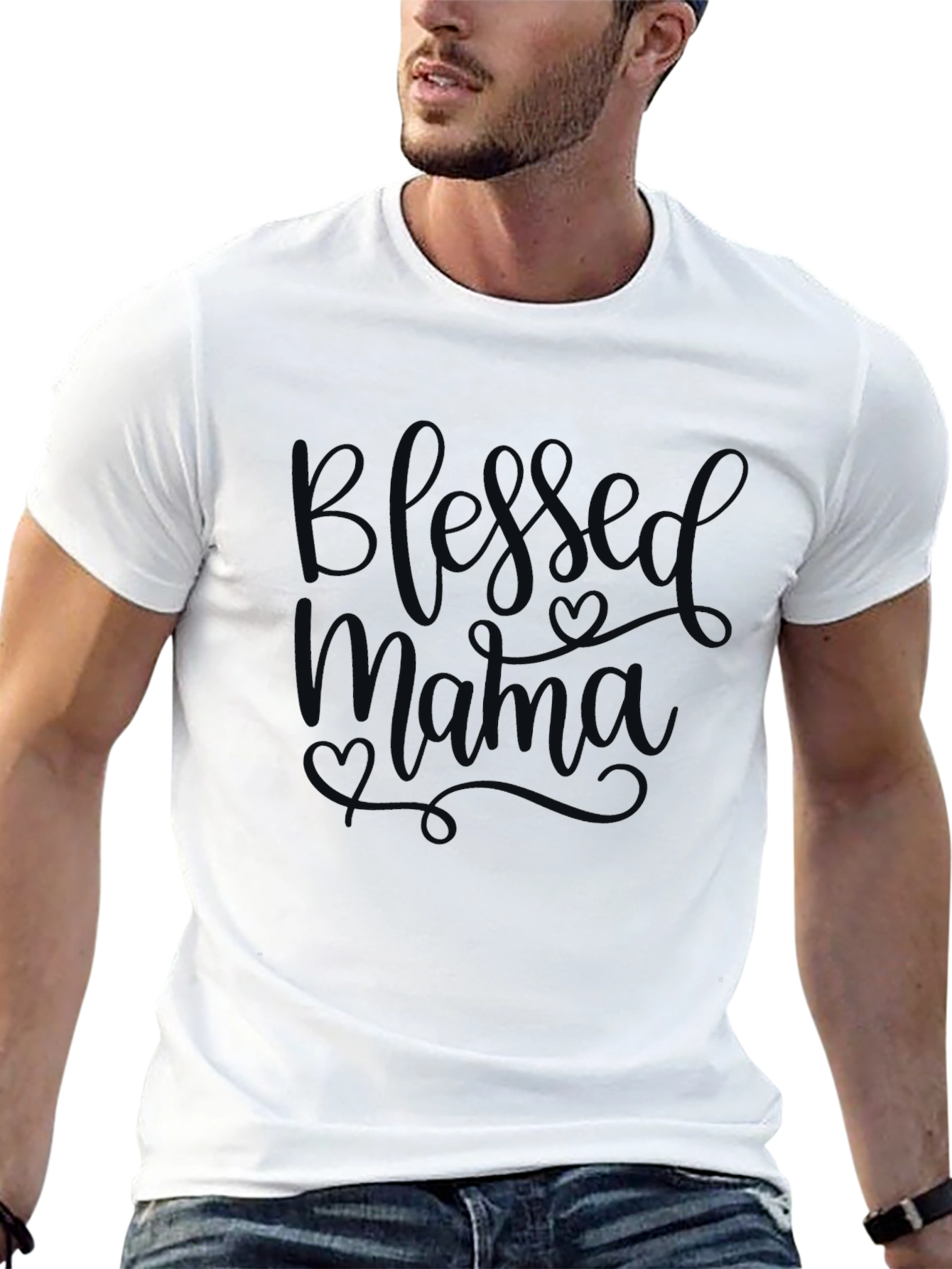 Blessed Mama Black Graphic Tee