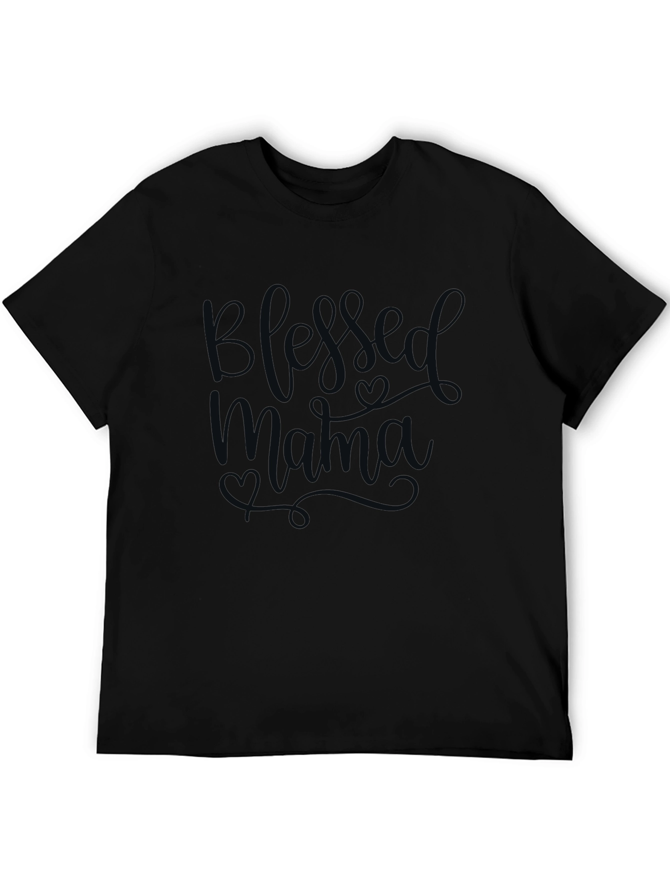 Blessed Mama Black Graphic Tee