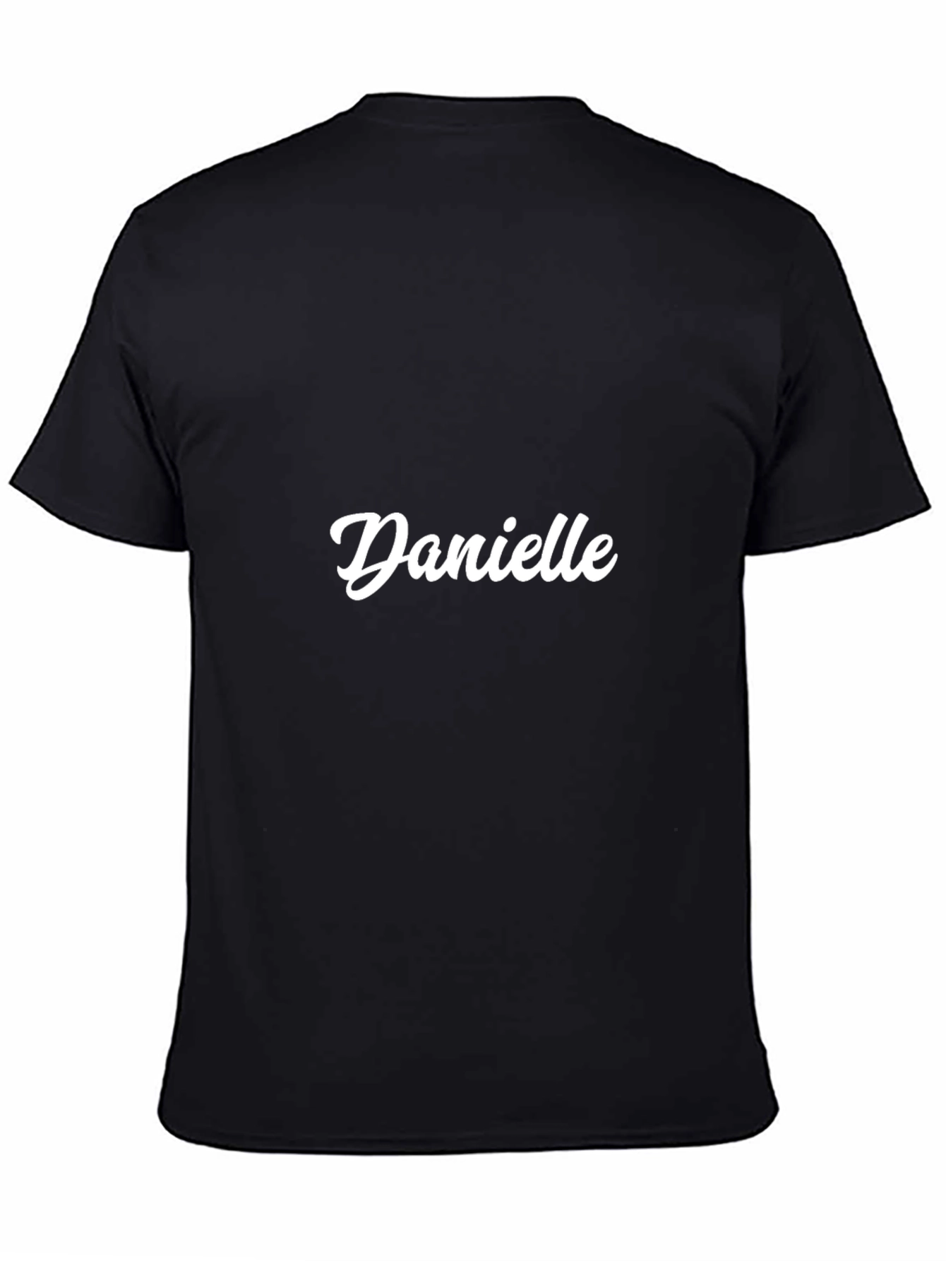 Personalized Danielle Black T-Shirt