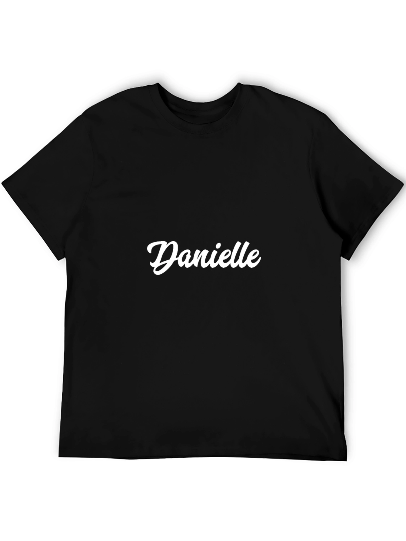 Personalized Danielle Black T-Shirt