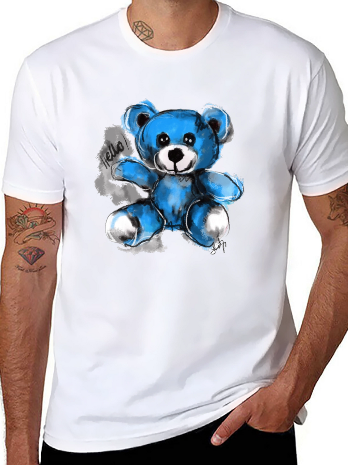 Blue Bear Graphic Tee
