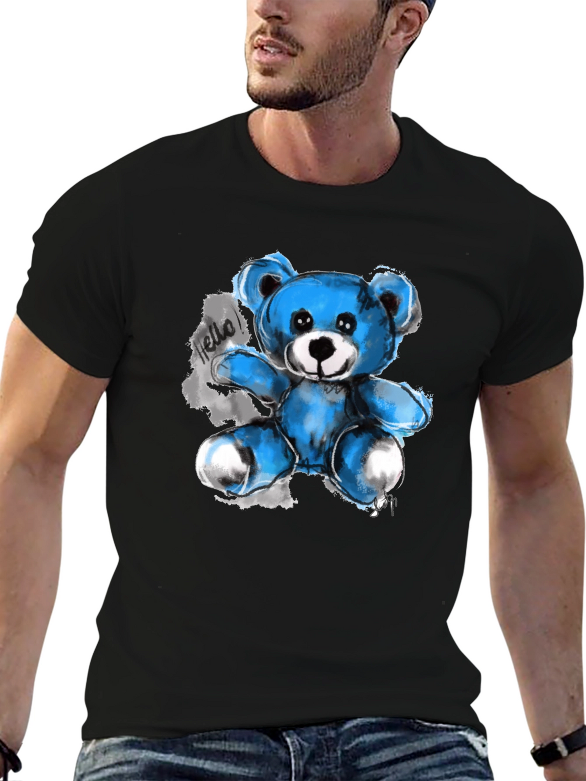 Blue Bear Graphic Tee