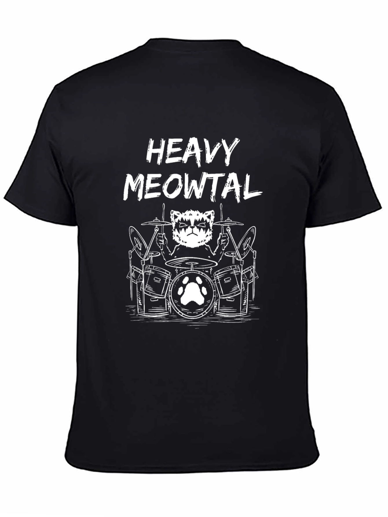 Heavy Meowtal Black T-Shirt