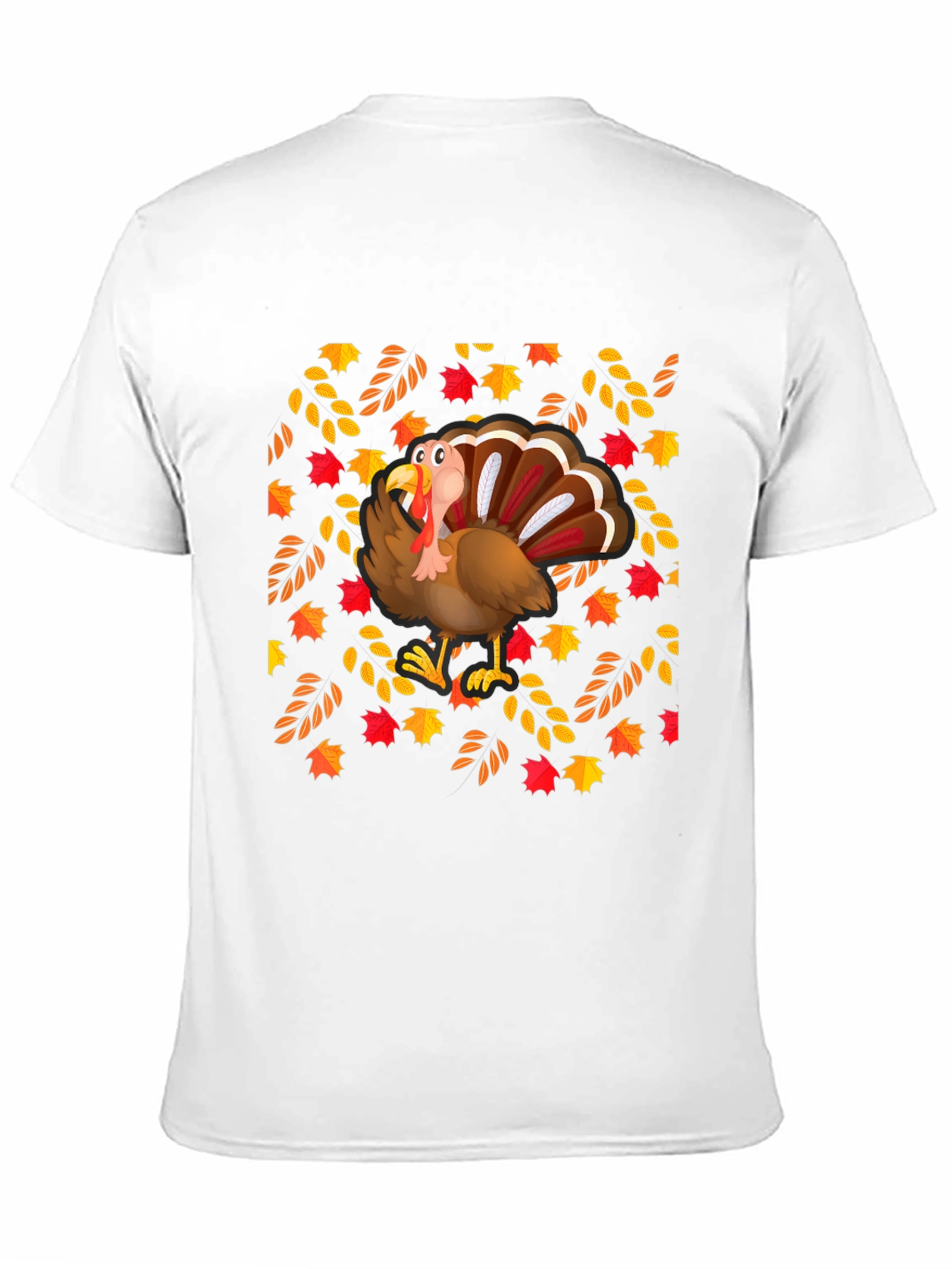 Festive Turkey Graphic Tee - Thanksgiving Style