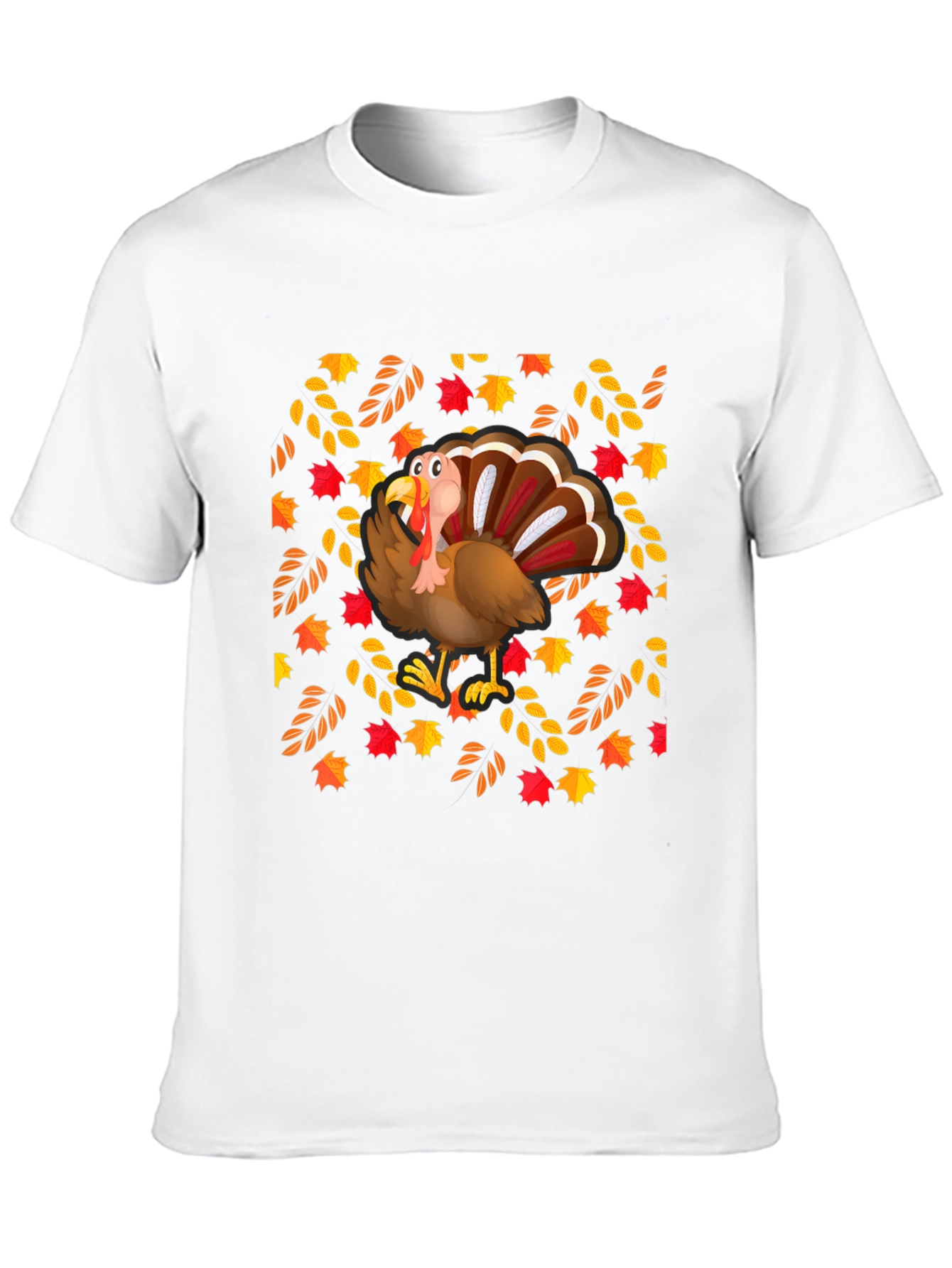 Festive Turkey Graphic Tee - Thanksgiving Style