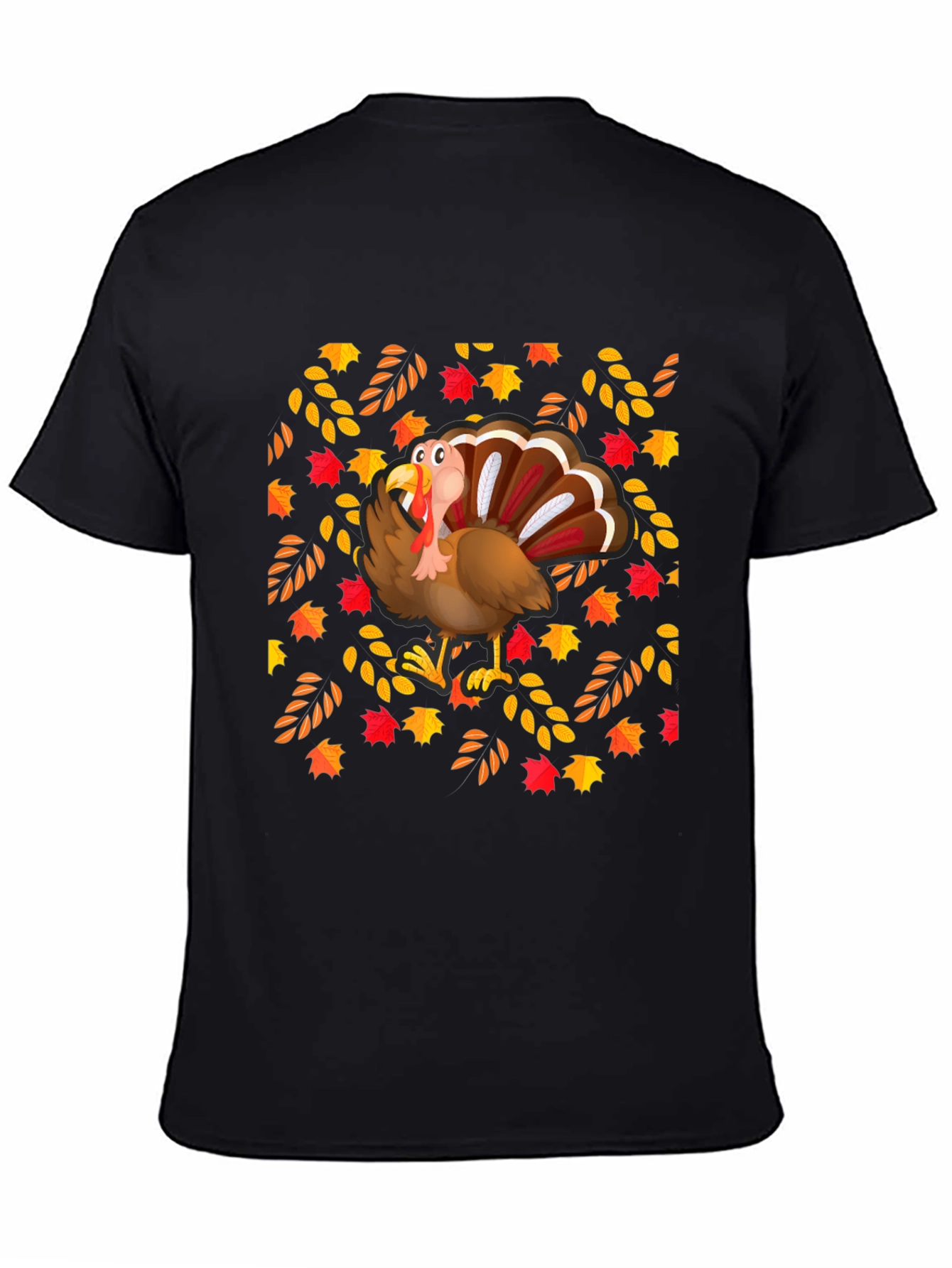 Festive Turkey Graphic Tee - Thanksgiving Style