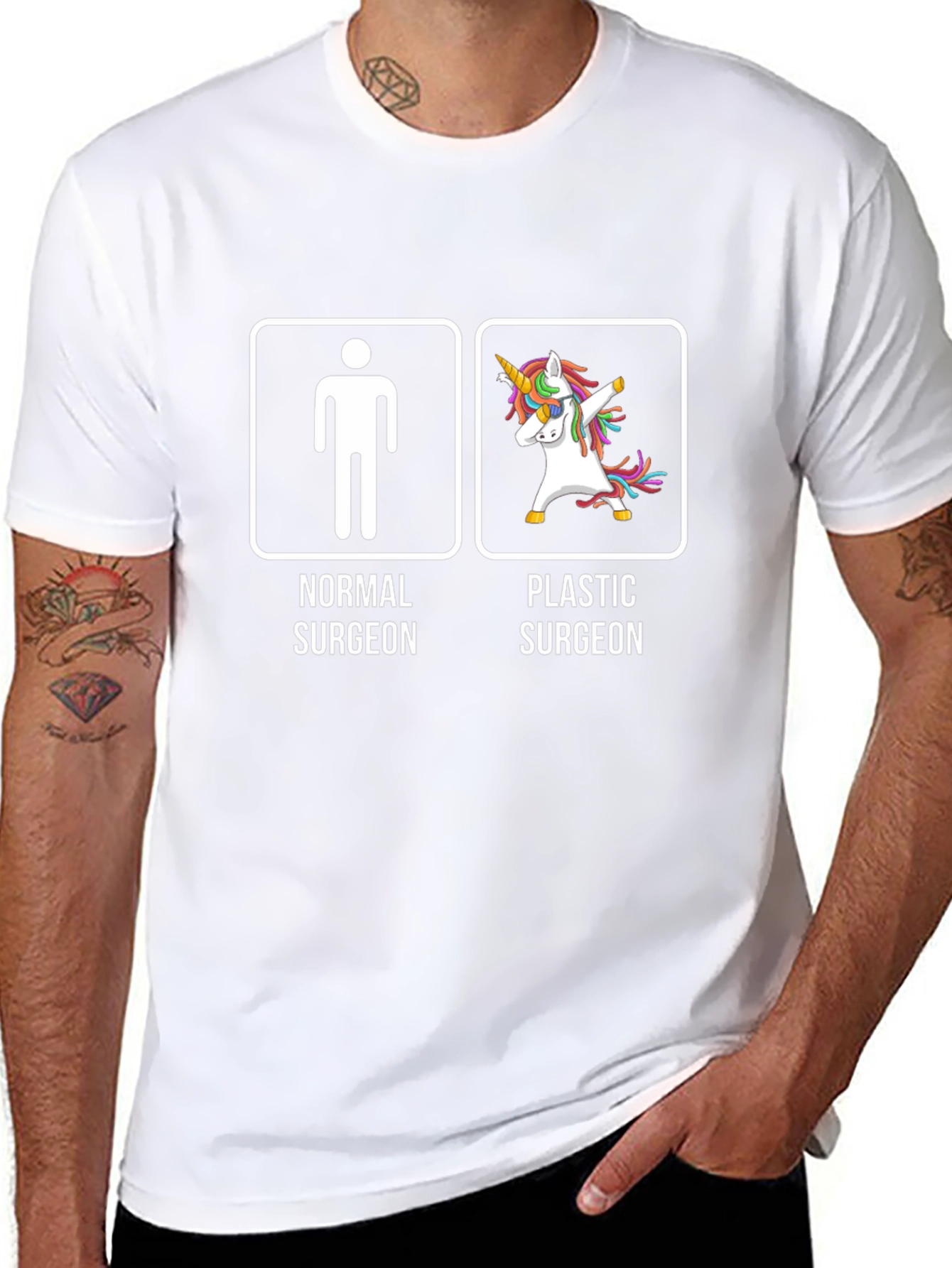 Normal vs Plastic Surgeon T-Shirt