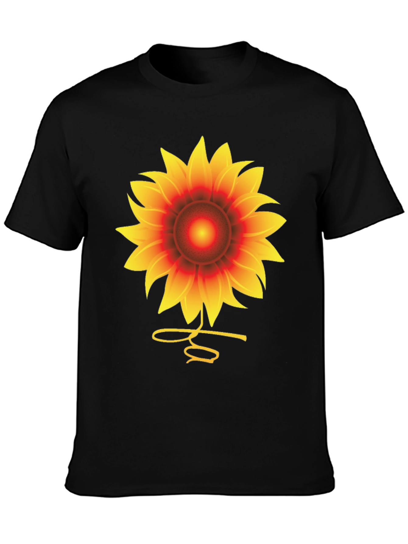Sunflower Graphic Tee - Unisex Black T-Shirt