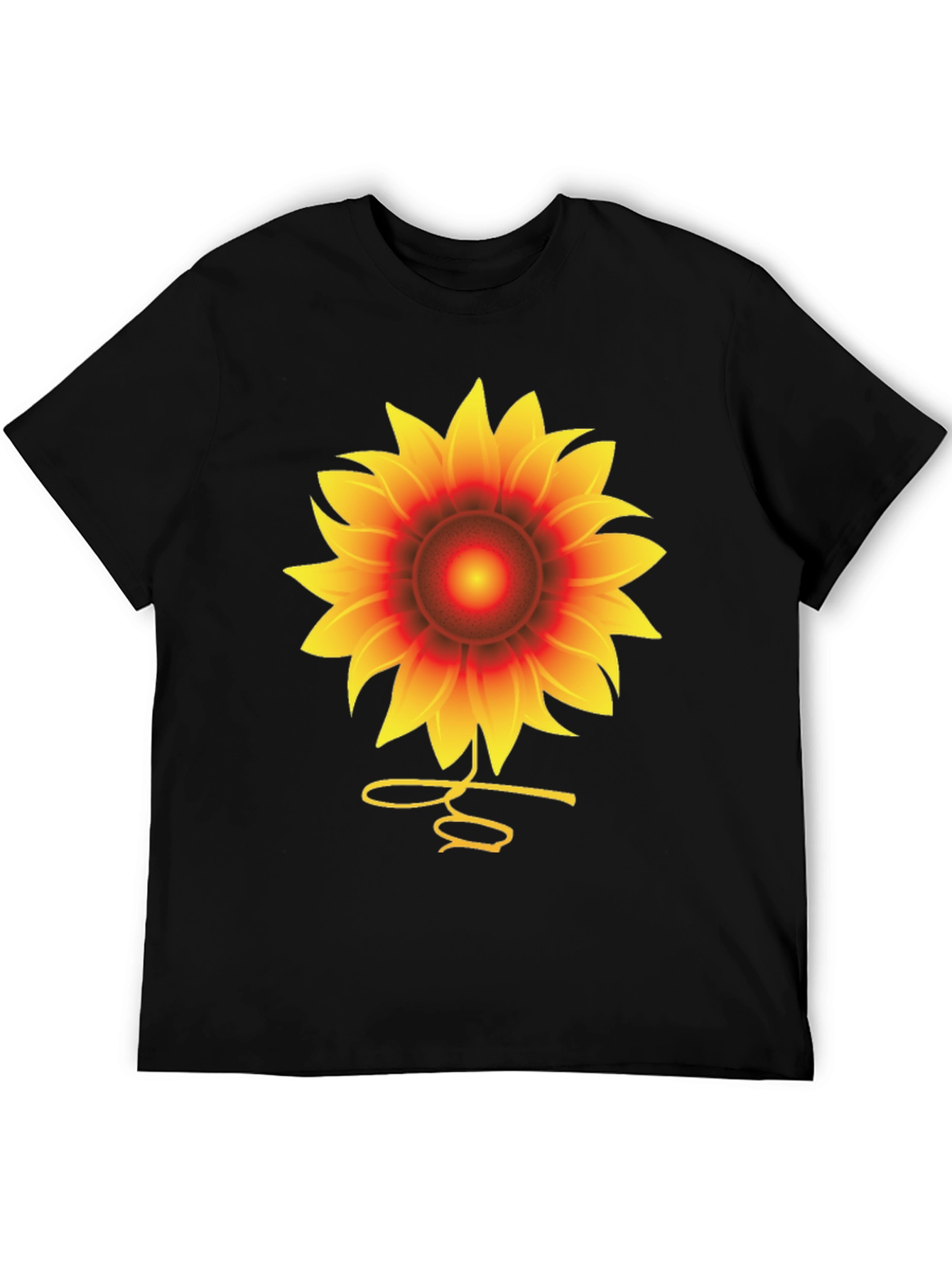 Sunflower Graphic Tee - Unisex Black T-Shirt