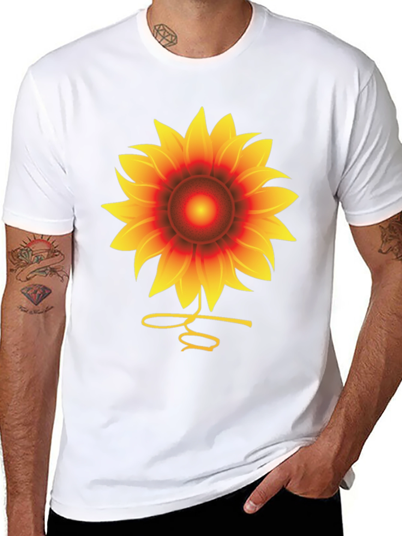 Sunflower Graphic Tee - Unisex Black T-Shirt