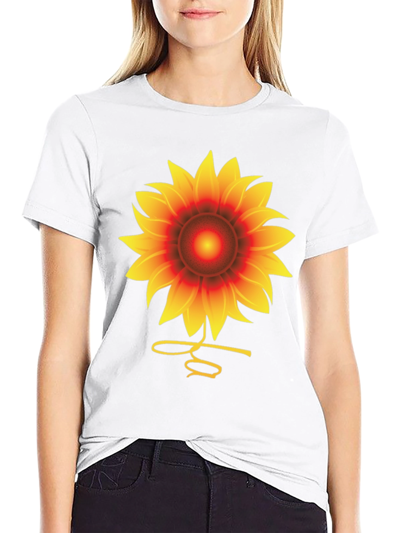 Sunflower Graphic Tee - Unisex Black T-Shirt
