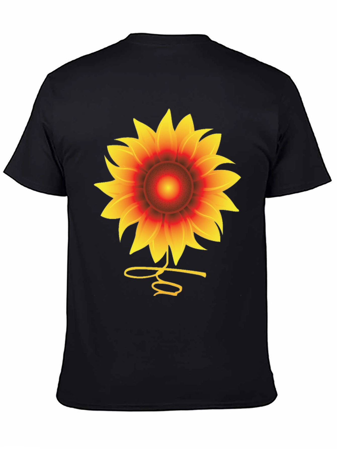 Sunflower Graphic Tee - Unisex Black T-Shirt